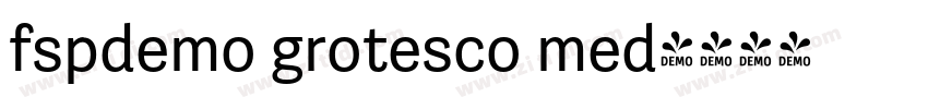 fspdemo grotesco med字体转换
